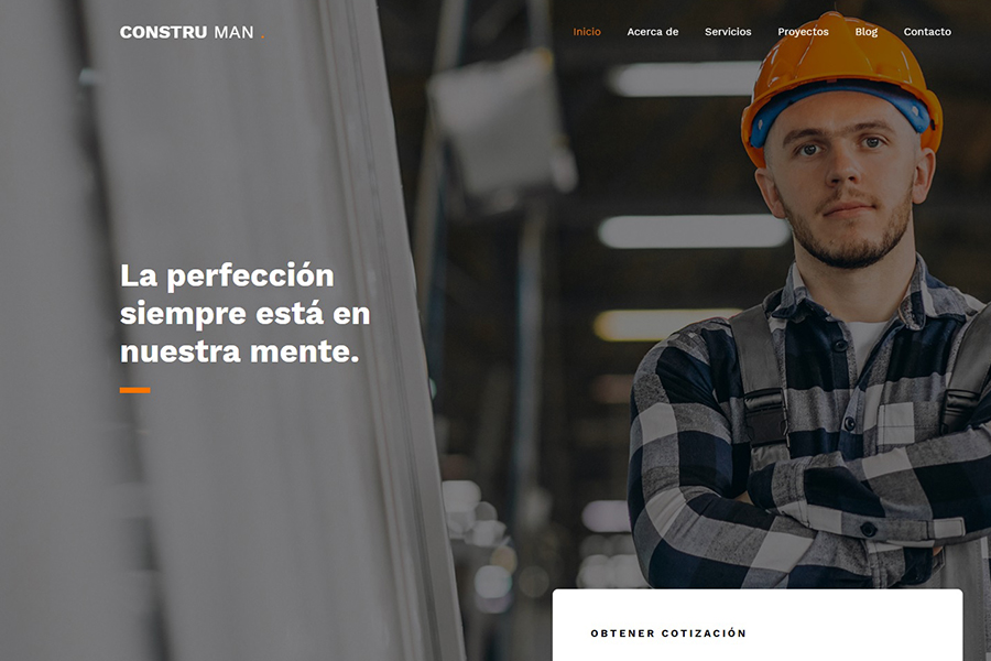 Diseño web empresa Construman